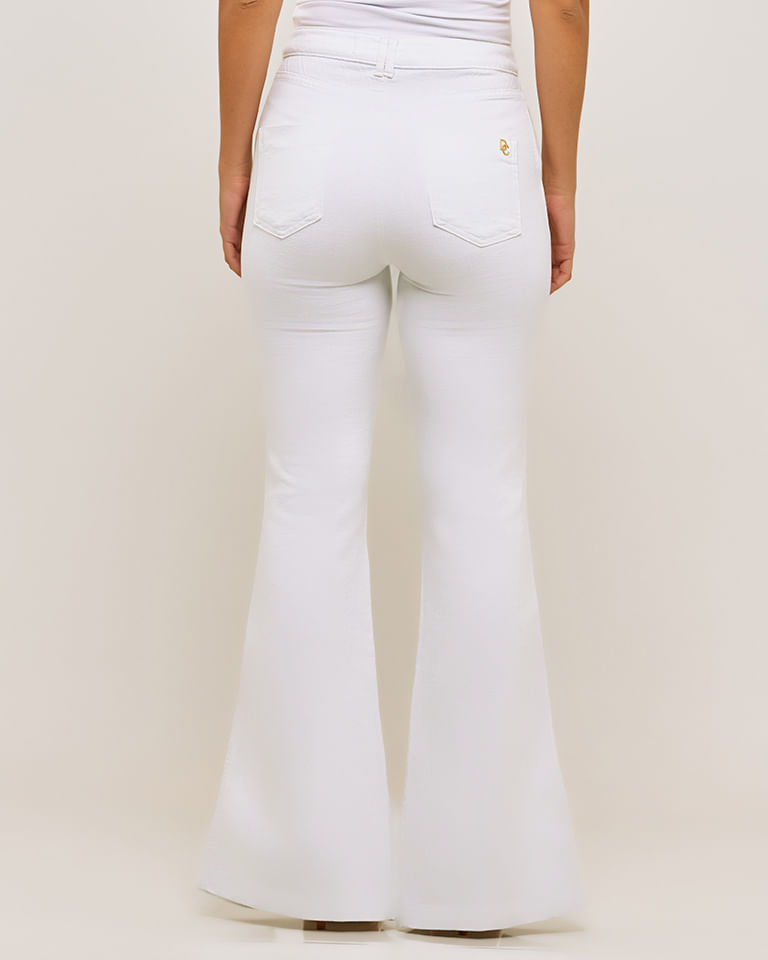 CALÇA FLARE BRANCA